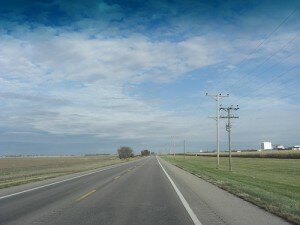 Open Nebraska road