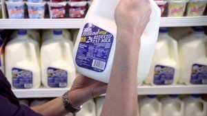 hiland milk in the store