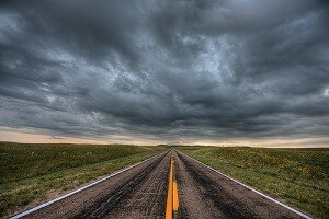 road in hdr in valentine nebraska