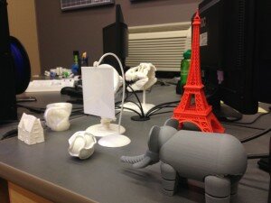 3d printed objects from 3d kul factory