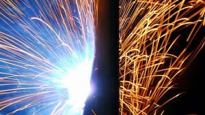 welding sparks