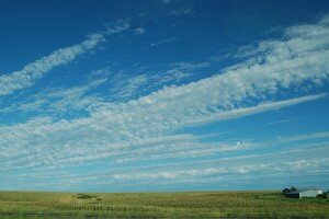 country sky in nebraska